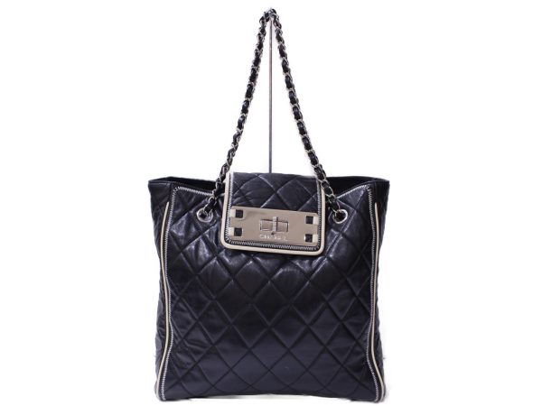 imgrc0088818712 Chanel Matelasse Chain Shoulder Tote Bag Black