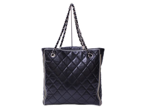 imgrc0088818713 Chanel Matelasse Chain Shoulder Tote Bag Black