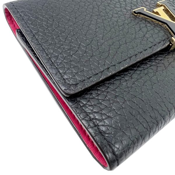 imgrc0088882566 Louis Vuitton Portefeuille Capucines Wallet Black Pink