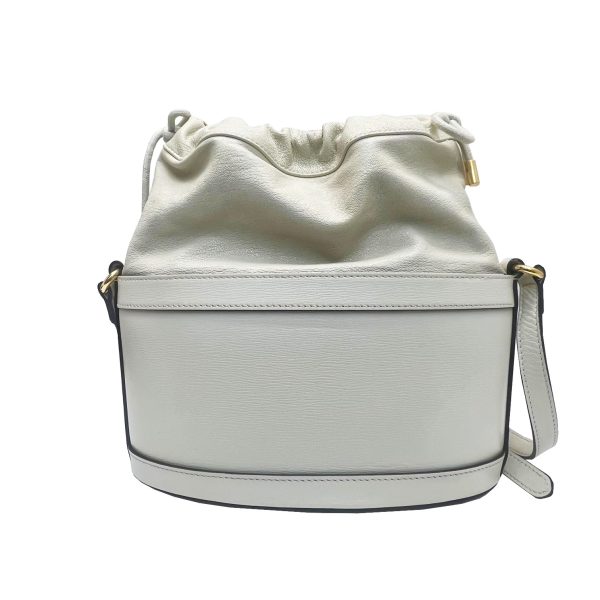 imgrc0088887641 GUCCI Horsebit 1955 Bucket Bag Shoulder Bag Leather White