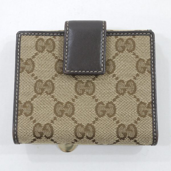 imgrc0088959931 Gucci Gg Canvas Gucciori Chihuahua Bifold Wallet Brown Beige