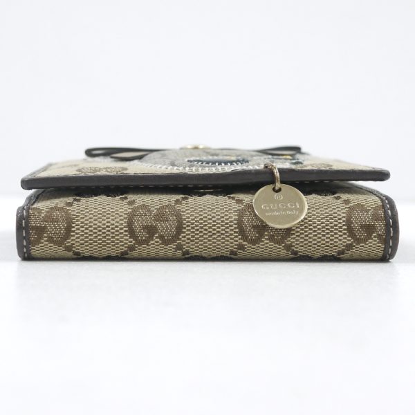 imgrc0088959934 Gucci Gg Canvas Gucciori Chihuahua Bifold Wallet Brown Beige