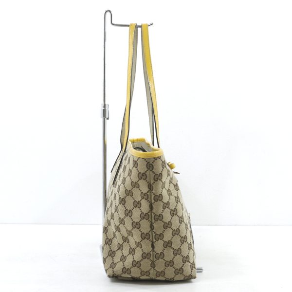 imgrc0088961245 Gucci Gg Canvas Gucciori Pug Tote Bag Beige Yellow