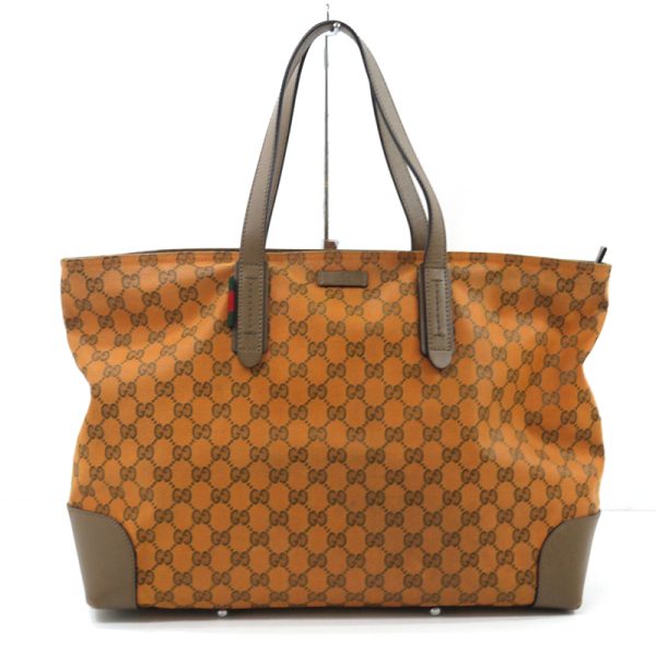 imgrc0088961744 Gucci Gg Canvas Large Tote Bag Orange Brown