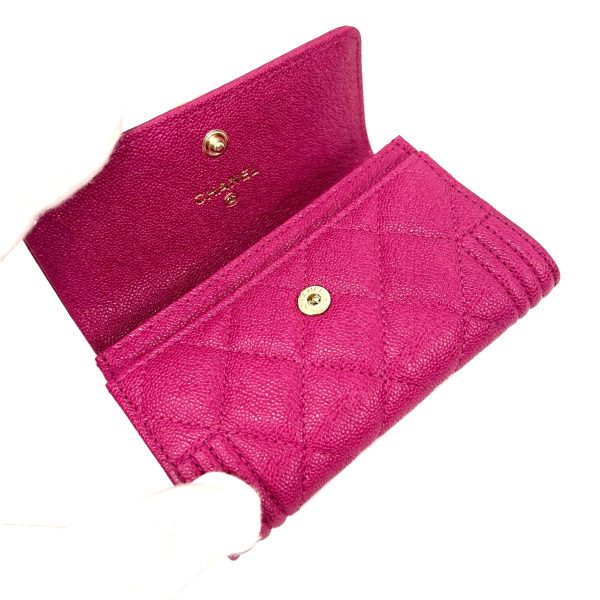 imgrc0088969305 CHANEL Boy Chanel Card Case Caviar Skin Pink Purple