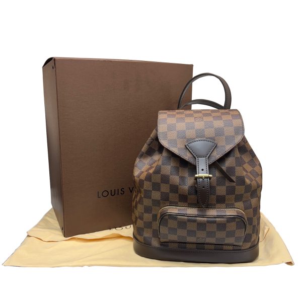 imgrc0089011441 Louis Vuitton Montsouris MM Backpack Damier Ebene Canvas Brown