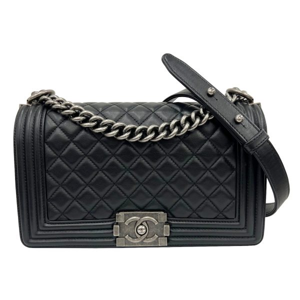 imgrc0089020482 CHANEL Boy Chanel Chain Shoulder Lambskin Black