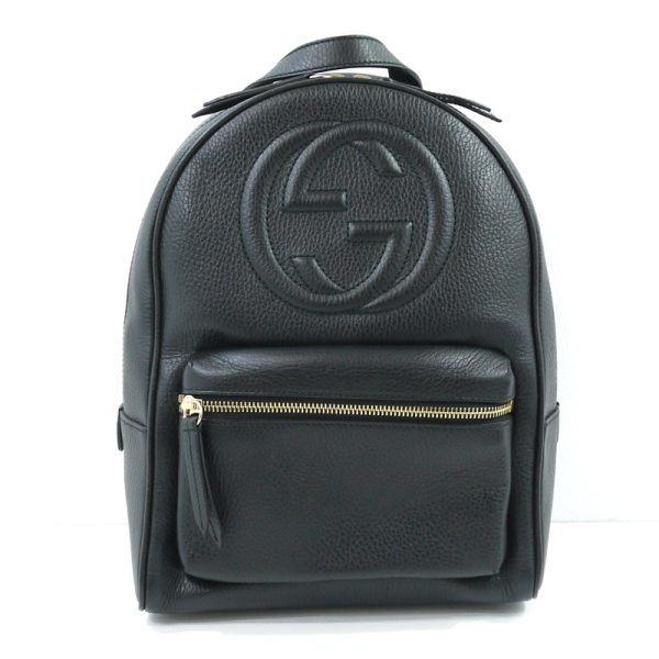 imgrc0089087225 Gucci Soho Interlocking G Backpack Shoulder Black