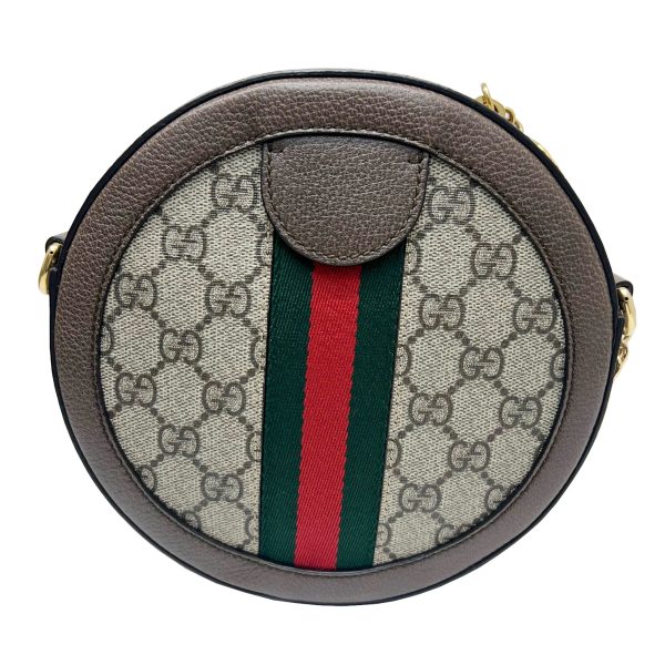 imgrc0089127090 GUCCI Ophidia Mini Round Shoulder Bag Canvas Green Red