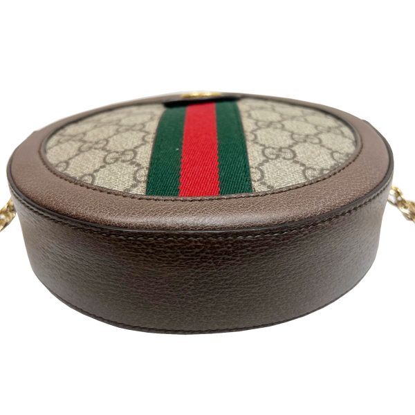 imgrc0089127093 GUCCI Ophidia Mini Round Shoulder Bag Canvas Green Red