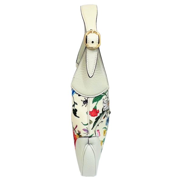 imgrc0089127318 GUCCI Jackie One Shoulder Bag Flora Japan Limited White