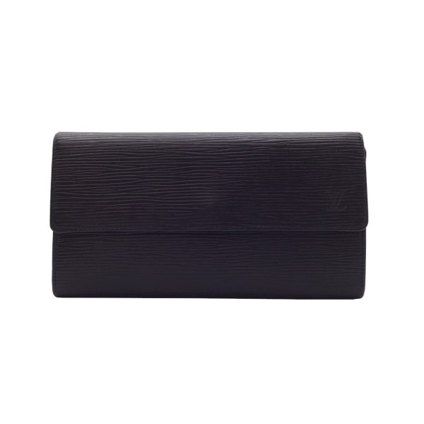 imgrc0089129701 Louis Vuitton Pochette Portomone Long Wallet Epi Leather Black