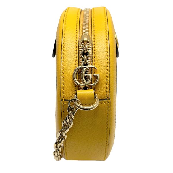 imgrc0089138527 GUCCI Ophidia Flora GG Mini Round Shoulder Bag Yellow