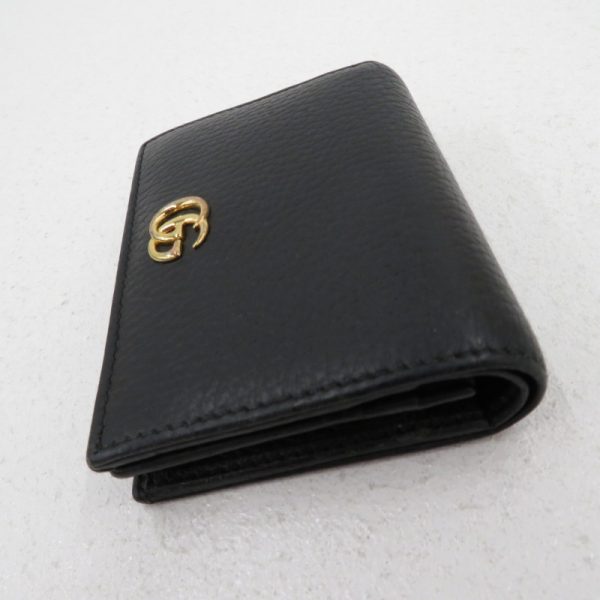 imgrc0089145391 Gucci Gg Marmont Leather Card Case Bifold Wallet Black