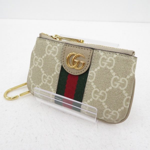 imgrc0089145437 Gucci Gg Supreme Ophidia Key Case Beige