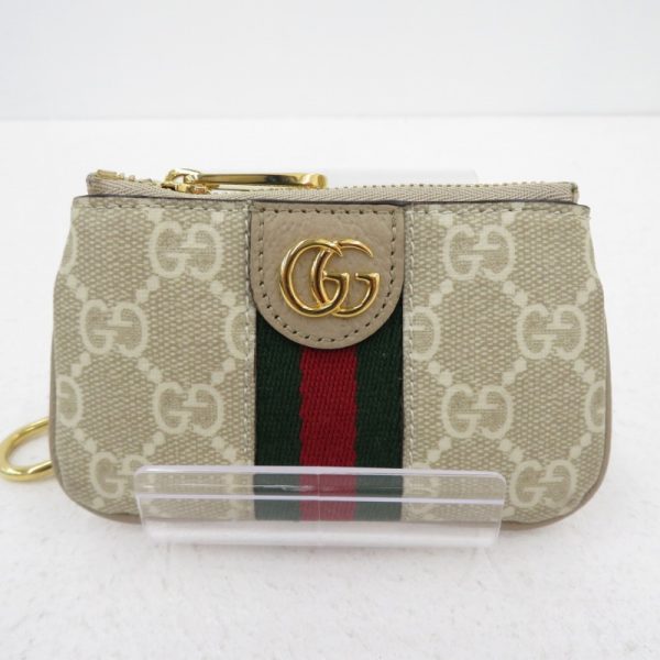 imgrc0089145438 Gucci Gg Supreme Ophidia Key Case Beige