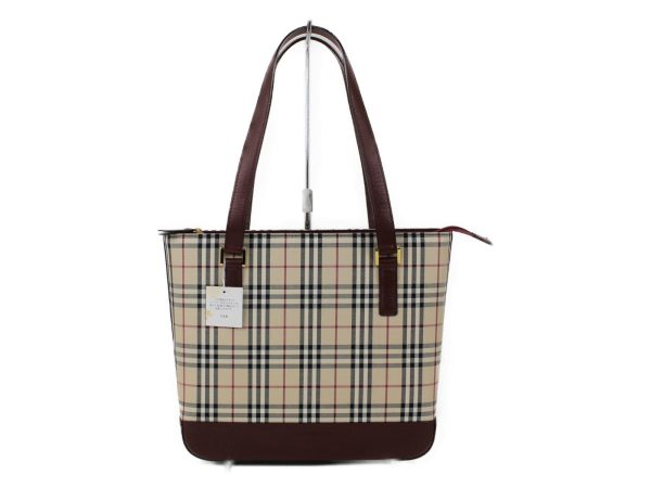 imgrc0089202554 Burberry Tote Bag Canvas Bordeaux Beige