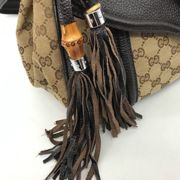 imgrc0089204770 Gucci GG Canvas Bamboo Tassel 2way Bag