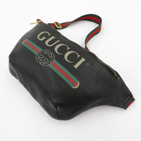 imgrc0089215685 Gucci Vintage Logo Waist Bag Black