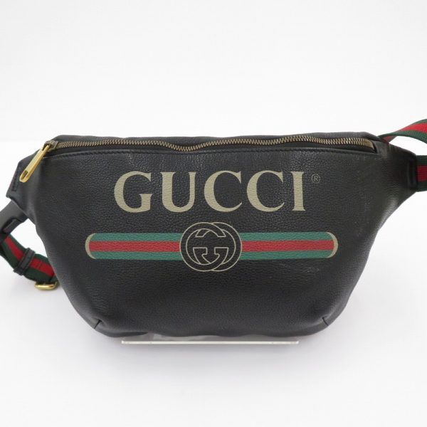 imgrc0089215686 Gucci Vintage Logo Waist Bag Black