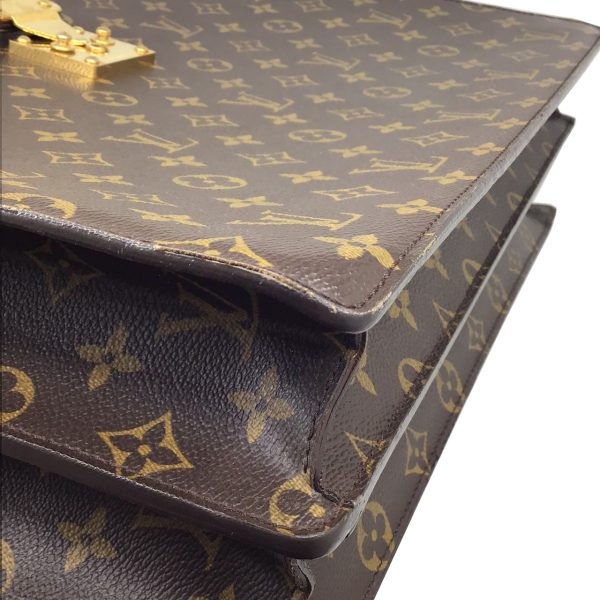 imgrc0089305944 LOUIS VUITTON Serviette Fermoir Document Bag Monogram