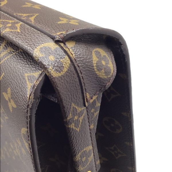 imgrc0089305967 LOUIS VUITTON Serviette Fermoir Document Bag Monogram