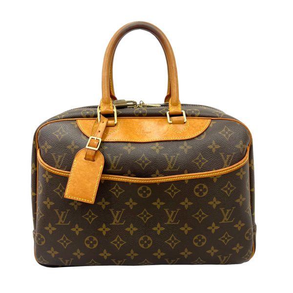 imgrc0089376845 Louis Vuitton Deauville Handbag Monogram Canvas Brown