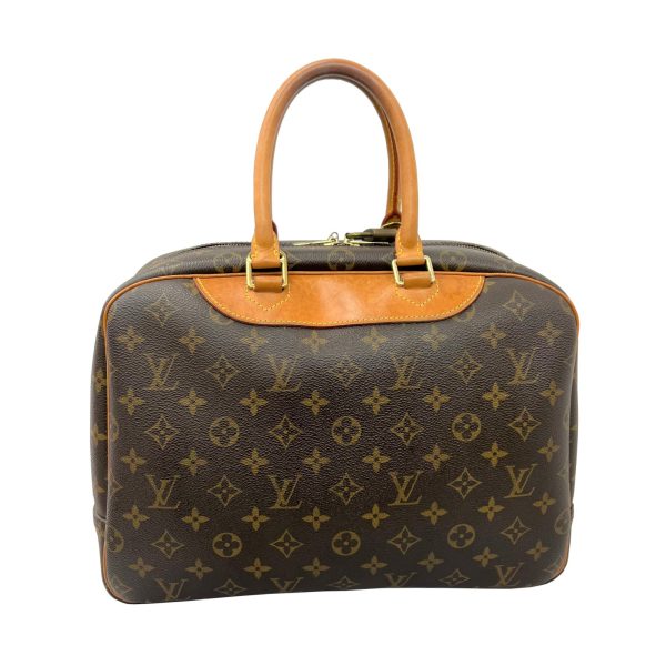 imgrc0089377043 Louis Vuitton Deauville Handbag Monogram Canvas Brown