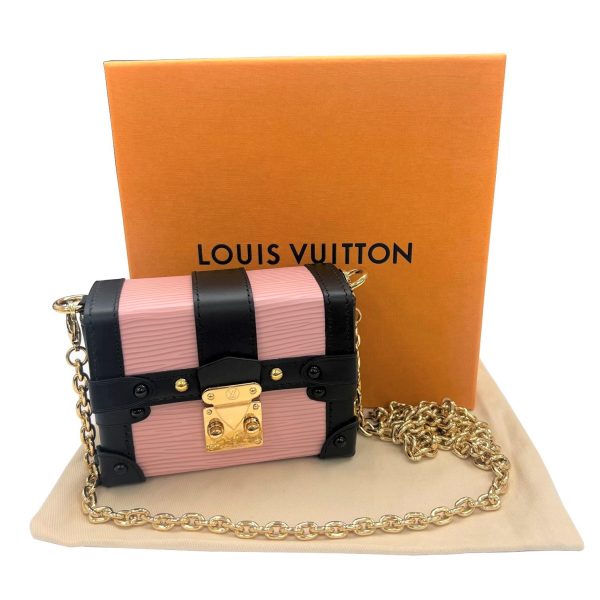 imgrc0089426411 Louis Vuitton Portefeuille Trunk Shoulder Bag Epi Leather Pink Black