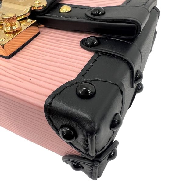 imgrc0089426415 Louis Vuitton Portefeuille Trunk Shoulder Bag Epi Leather Pink Black