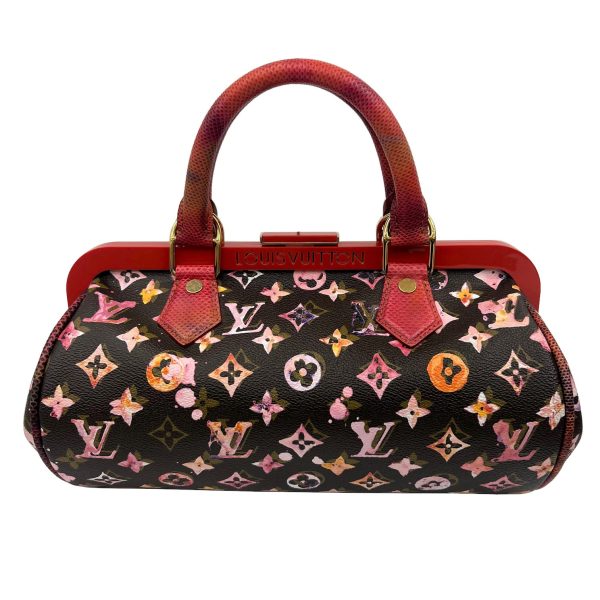 imgrc0089426693 Louis Vuitton Papillon Handbag Water Color Python Leather Multicolor