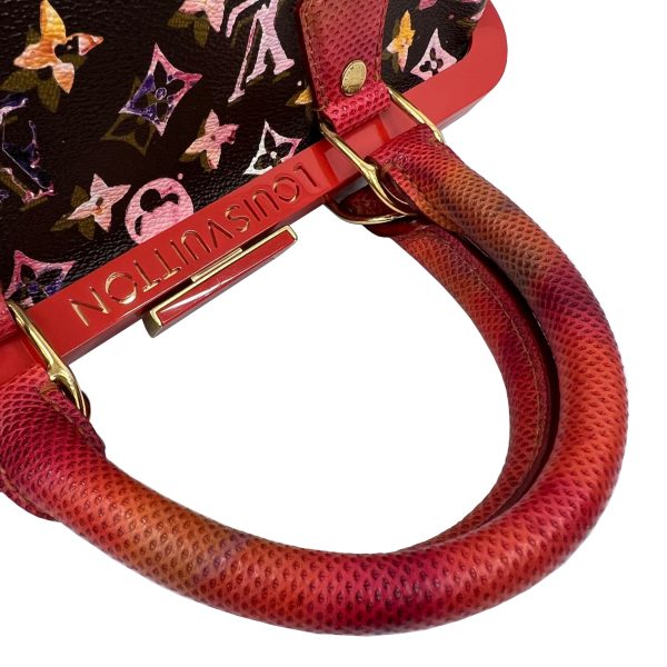 imgrc0089426698 Louis Vuitton Papillon Handbag Water Color Python Leather Multicolor