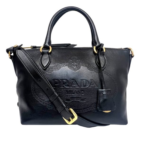 imgrc0089429668 PRADA 2WAY Shoulder Handbag Leather Black