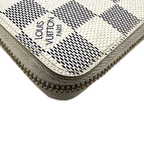 imgrc0089459105 Louis Vuitton Zippy Wallet Damier Azur Canvas White