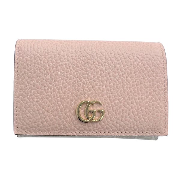 imgrc0089500216 GUCCI Card Case Wallet GG Marmont Pink Beige White