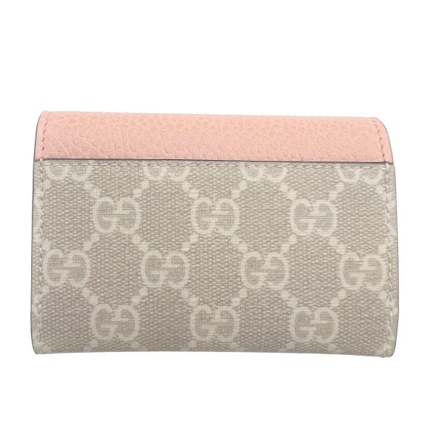 imgrc0089500220 GUCCI Card Case Wallet GG Marmont Pink Beige White