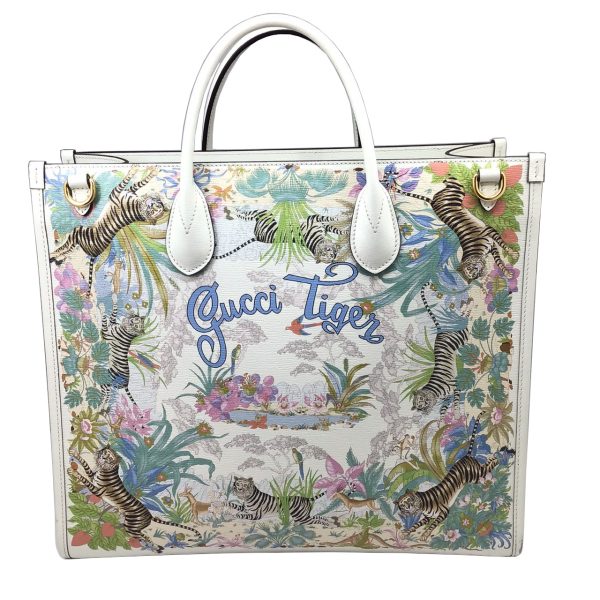 imgrc0089536764 GUCCI Tiger Medium Tote Multicolor