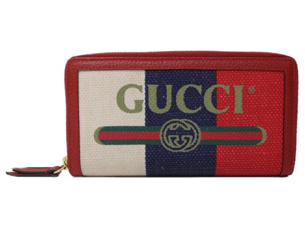 imgrc0089548641 Gucci Round Zip Long Wallet Red Navy White