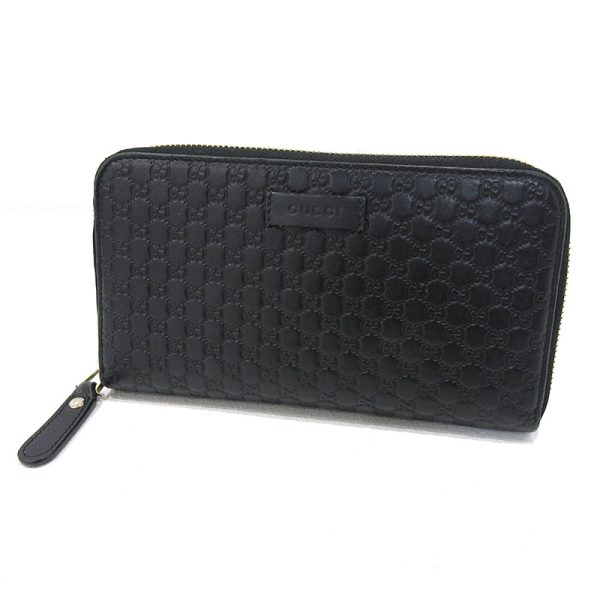 imgrc0089557145 Gucci Micro Guccisima Zipper Long Wallet Black