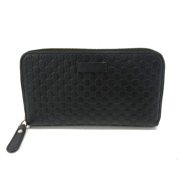 imgrc0089557146 Gucci Micro Guccisima Zipper Long Wallet Black