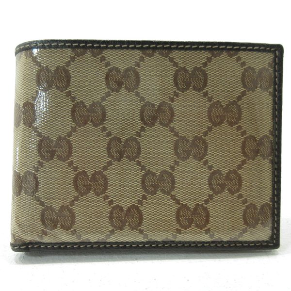 imgrc0089558523 Gucci GG Crystal Bifold Wallet Brown