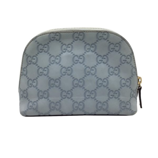 imgrc0089563306 GUCCI Guccisima Makeup Pouch Leather Light Blue