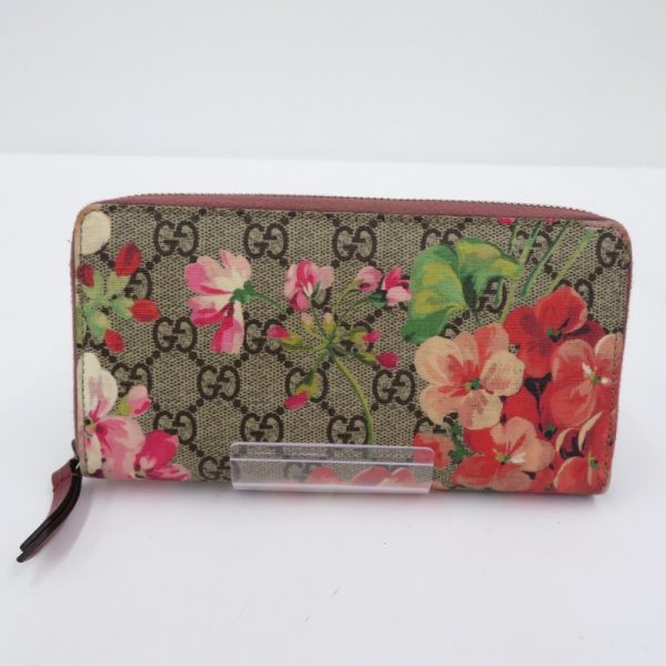 imgrc0089666802 Gucci GG Blooms Zipper Long Wallet Beige