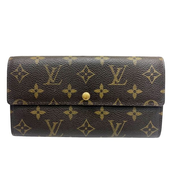 imgrc0089690213 Louis Vuitton Portefeuille Sara Long Wallet Monogram Canvas Brown