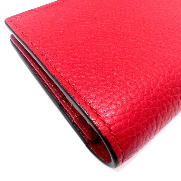 imgrc0089695180 GUCCI Animalier Compact Wallet Folding Wallet Red