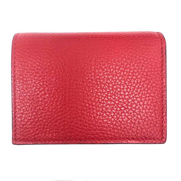 imgrc0089695185 GUCCI Animalier Compact Wallet Folding Wallet Red