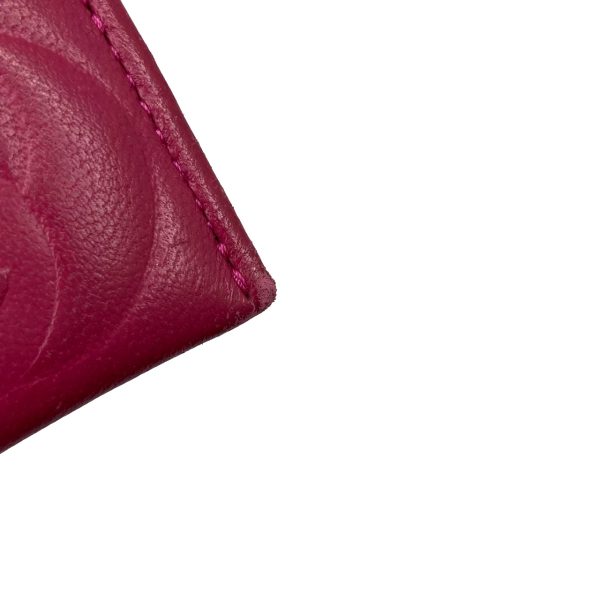 imgrc0089730209 CHANEL Card Case Camellia Lambskin Pass Case Commuter Holder Pink