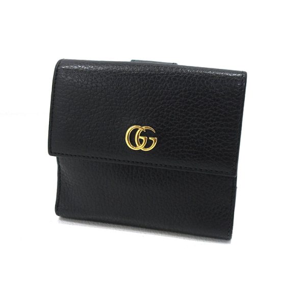 imgrc0089776267 Gucci GG Petit Marmont Bifold Wallet Black