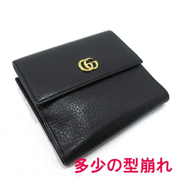 imgrc0089776277 Gucci GG Petit Marmont Bifold Wallet Black