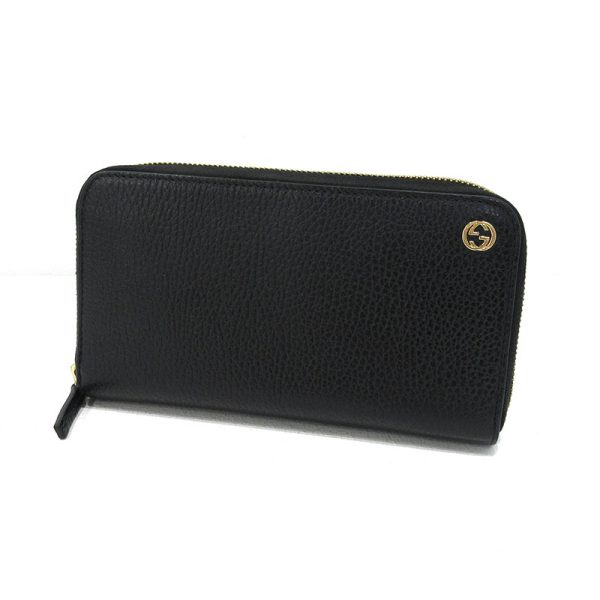 imgrc0089795081 Gucci Interlocking G Zipper Long Wallet Black